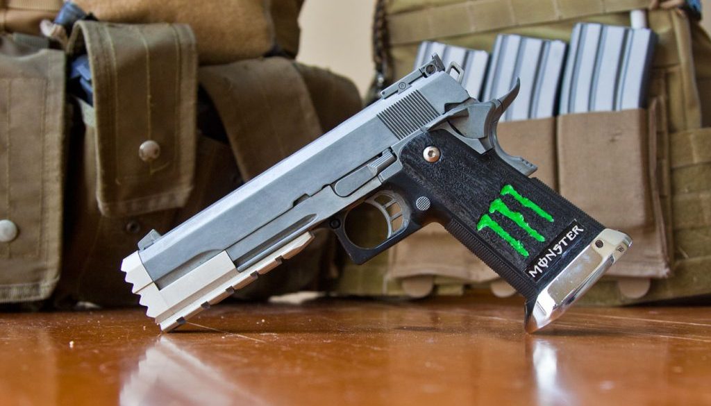 Pistol Monster Energy Drink Team Black Sheep Airsoft